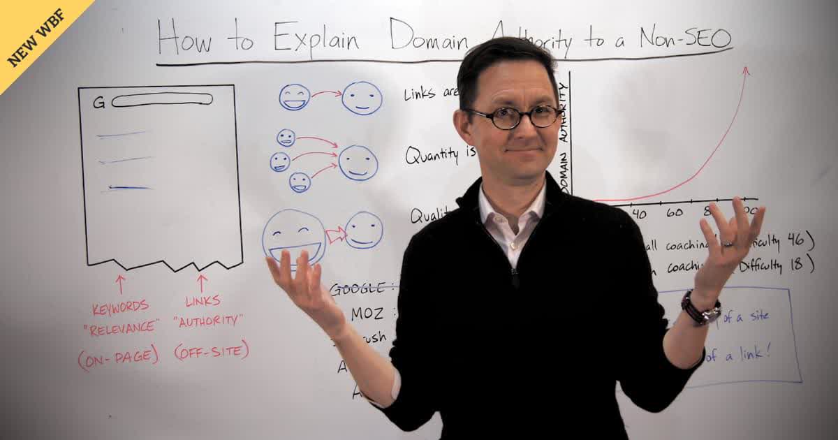 Cover image for Best of Whiteboard Friday 2021: How to Explain Domain Authority to a Non-SEO