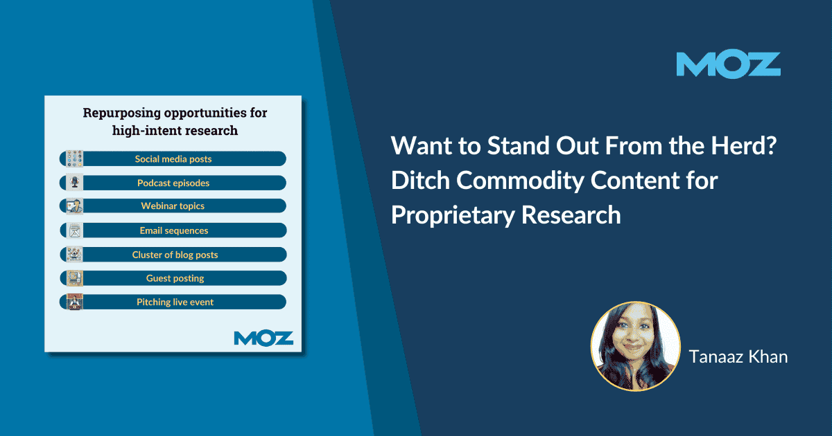 Cover image for Want to Stand Out From the Herd? Ditch Commodity Content for Proprietary Research
