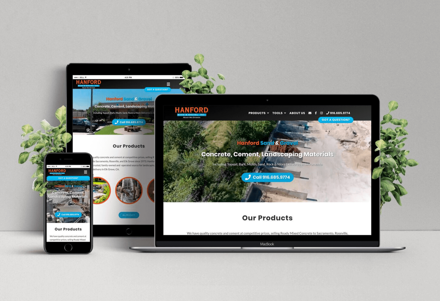 Website For a Concrete Delivery Company
