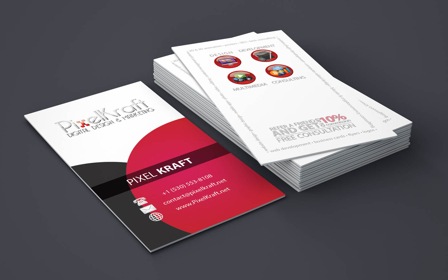 Business Card Design Pixelkraft Llc