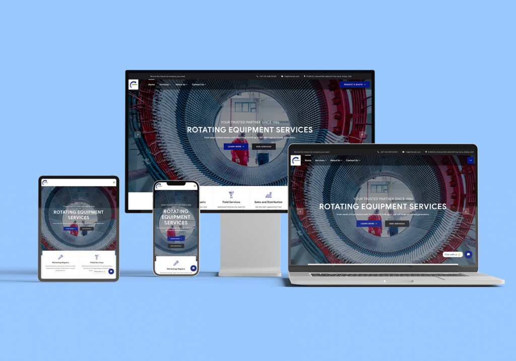 Website Development for Industrial Company in Dubai