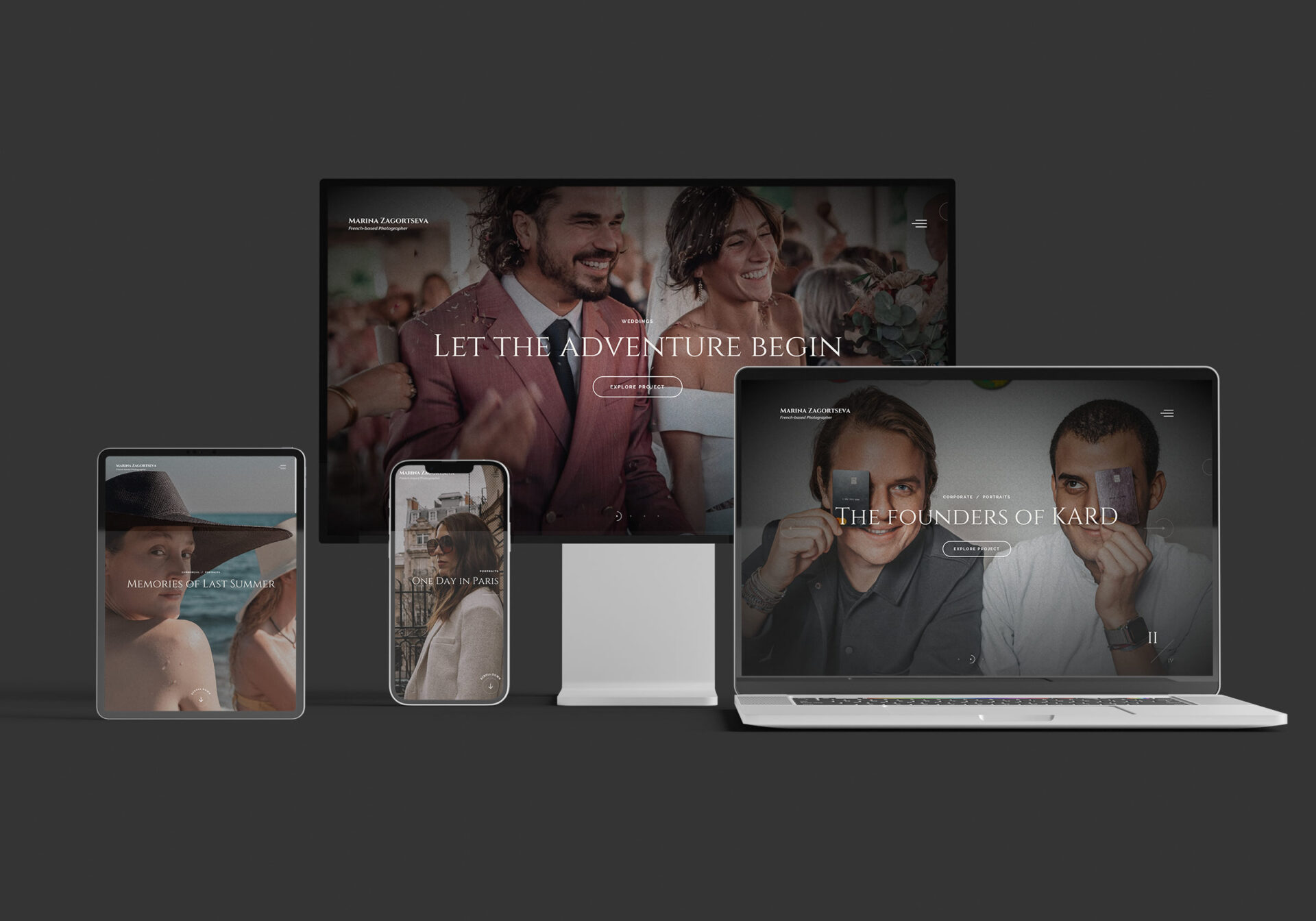 Website Design for France Based Photographer