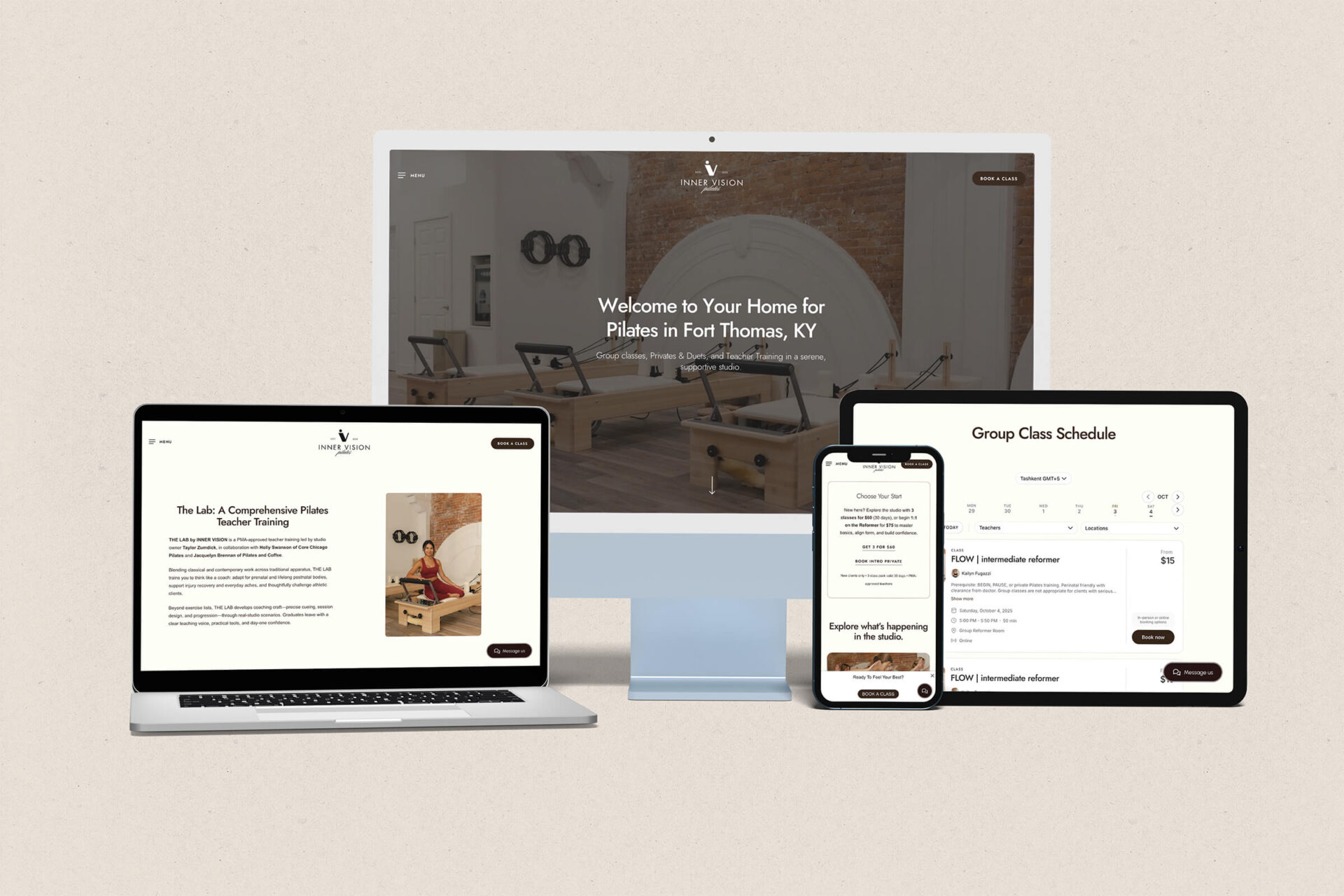Website Design for Pilates Studio in Fort Thomas